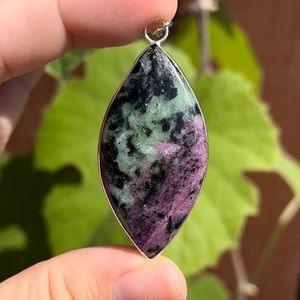 SOLD Ruby Zoisite Necklace